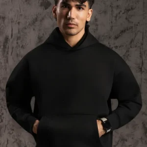 PLAIN BLACK HOODIE