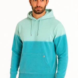 MEN’S TWO-TONE DIP-DYE HOODIE