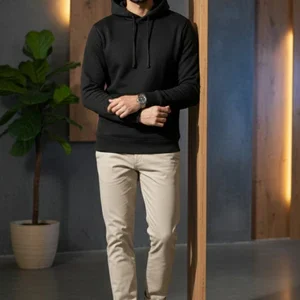 MEN'S REGULAR HOODIE (BLACK)